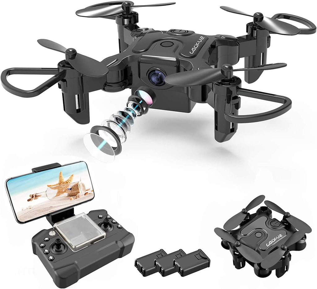 DE 4DRC V2 Mini Drone Selfie WIFI FPV With HD Camera Foldable Arm RC Quadcopter Toy